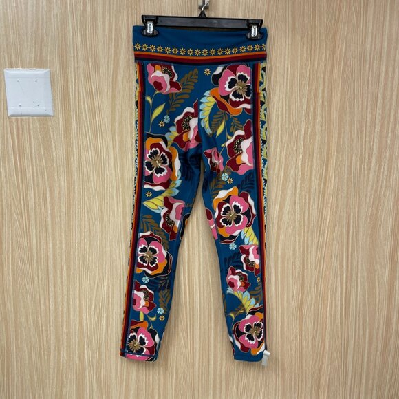 Johnny Was Blue Print Leggings size Medium - Picture 4 of 4